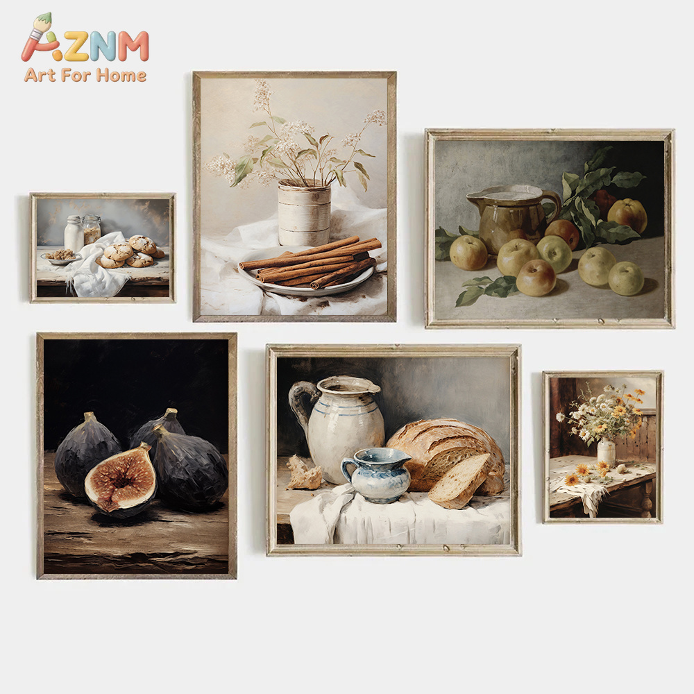 Pothos - AZNM Vintage Netral Still Life Kanvas