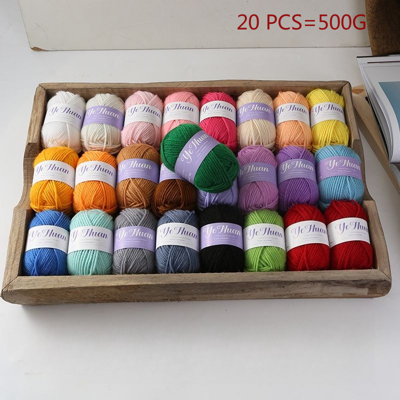 Repotting Mat - 20 Buah 500G Benang Rajut Lembut